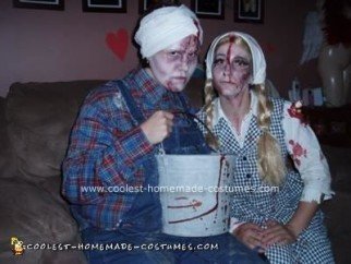 Homemade Jack and Jill Fell Down a Hill Costume