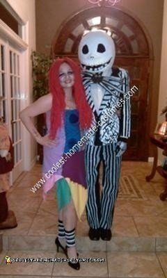 Homemade Jack and Sally Couple Halloween Costume Ideas