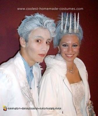 Homemade Jack Frost and Ice Princess Unique Couple Costume Ideas