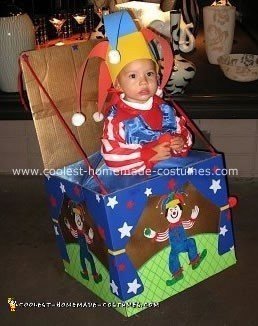 Jack in the Box Clown Kid's Costume