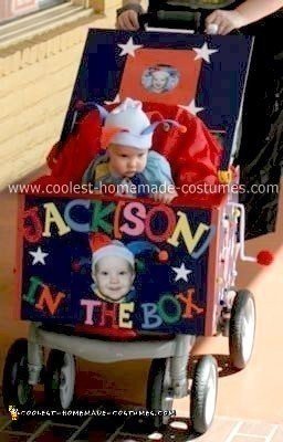 Homemade Jack in the Box Stroller Costume