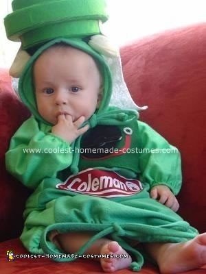 Homemade Jack O' Lantern Baby Costume