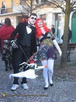 Homemade Jack Skellington and Sally Costumes