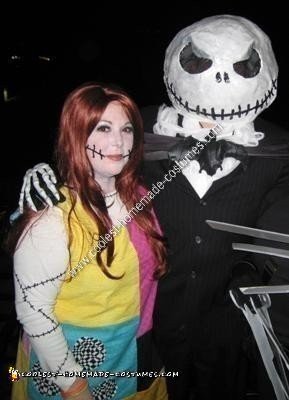 Homemade Jack Skellington and Sally Costumes