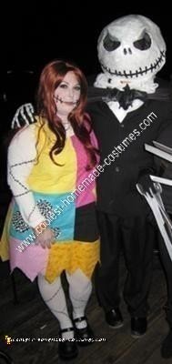 Homemade Jack Skellington and Sally Costumes