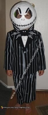 Homemade Jack Skellington Child Costume