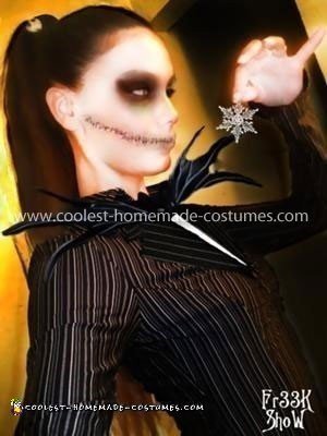 Coolest Homemade Jack Skellington Woman Costume