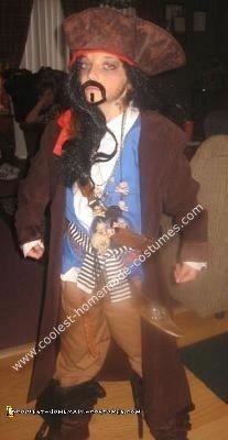 Homemade Jack Sparrow Pirate Child Costume