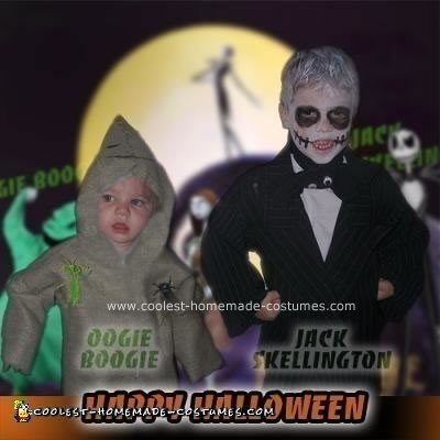 Homemade Jack the Pumpkin King and Oogie Boogie Costumes