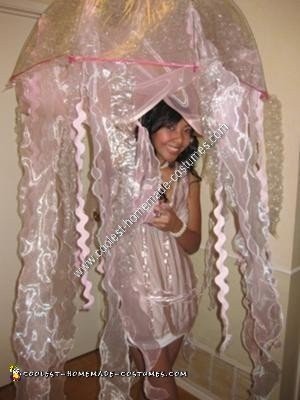 Homemade Jellyfish Unique Halloween Costume Idea