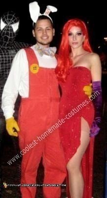 Homemade Jessica and Roger Rabbit Couple Costume