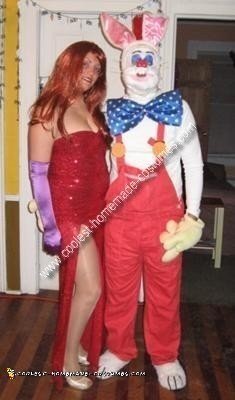 Homemade Jessica Rabbit and Roger Rabbit Couple Costume