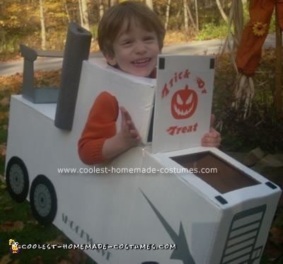 Homemade Jet Truck Halloween Costume