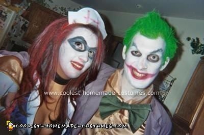 Homemade Joker and Harley Quinn (Arkham Asylum) Costume
