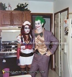 Homemade Joker and Harley Quinn (Arkham Asylum) Costume