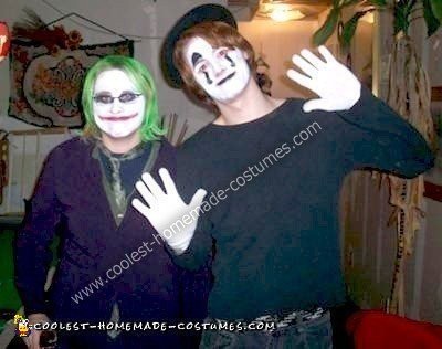 Homemade Joker and Mime Costumes