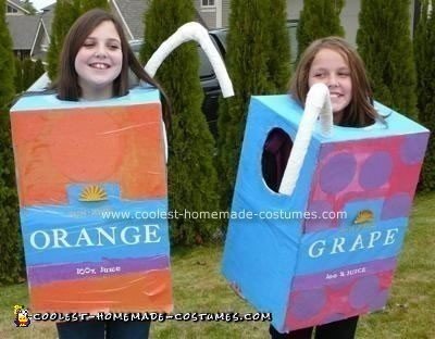 Homemade Juice Box Costume