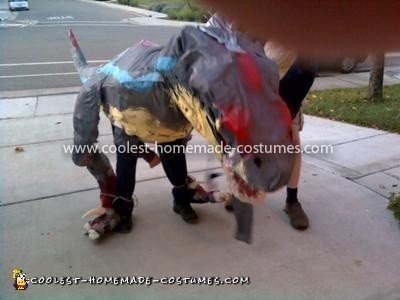 Homemade Jurassic Park III Velociraptor Costume