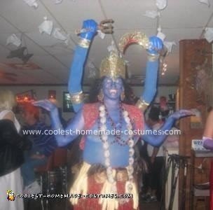 Homemade Kali Ma Hindu Goddess Costume