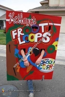 Homemade Kellogg's Froot Loops Costume