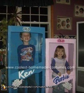 Homemade Ken and Barbie Couple Costume
