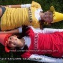 Homemade Ketchup And Mustard Couple Costume