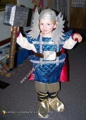 Homemade Kids Thor Costume