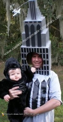 Homemade King Kong and the Empire State Building Costume - Baby Costume Ideas