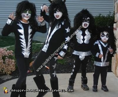 Homemade Kiss Family Halloween Costume