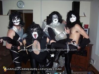 Homemade KISS Group Costume