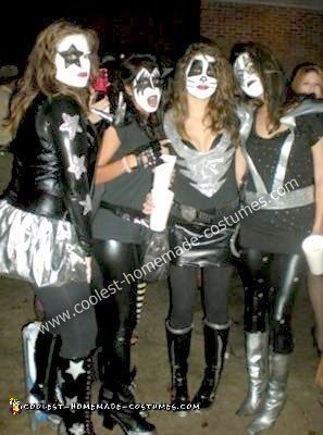 Homemade KISS Group Costume