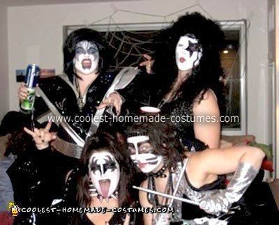 Homemade KISS Group Costumes