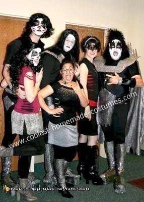 Homemade KISS Group Costumes