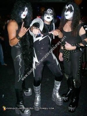 Homemade KISS Group Halloween Costume Idea