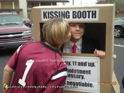 Homemade Kissing Booth Costume