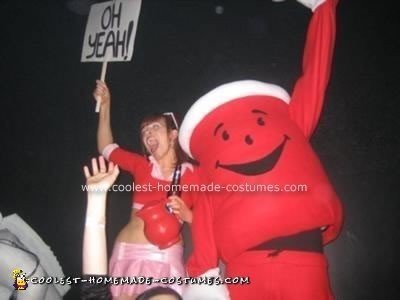 Homemade Kool Aid Man and Kool Aid Girl Costumes