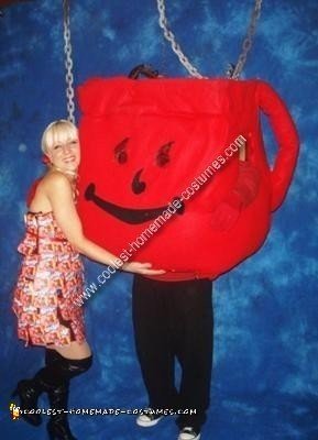 Homemade Kool Aid Man Costume