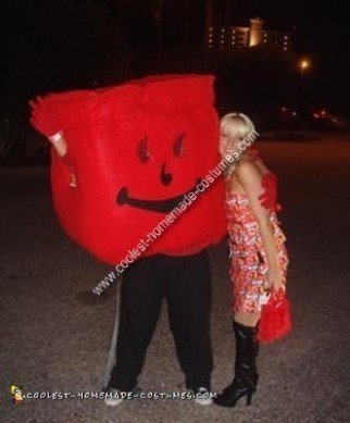 Homemade Kool Aid Man Costume