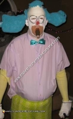 Homemade Krusty the Clown Halloween Costume