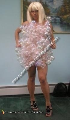 Homemade Lady Gaga Bubble Costume