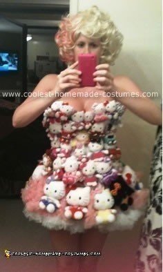 Homemade Lady Gaga Hello Kitty Costume