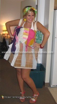 Homemade Laundry Basket Halloween Costume