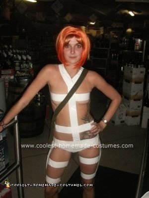 Homemade Leeloo from the 5th Element Halloween Costume