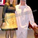 Homemade Leg Lamp and Ralphie from A Christmas Story Costumes