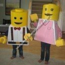 Homemade Lego Boy and Girl Minifig Couple Costume
