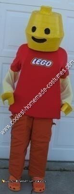 Homemade Lego Boy Unique Halloween Costume Idea