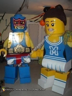 Homemade Lego Couple Halloween Costumes