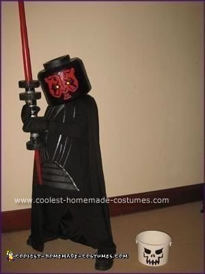 Homemade Lego Darth Maul Minifig Costume