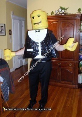 Homemade Lego Guy Costume