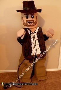 Homemade LEGO Indiana Jones Costume